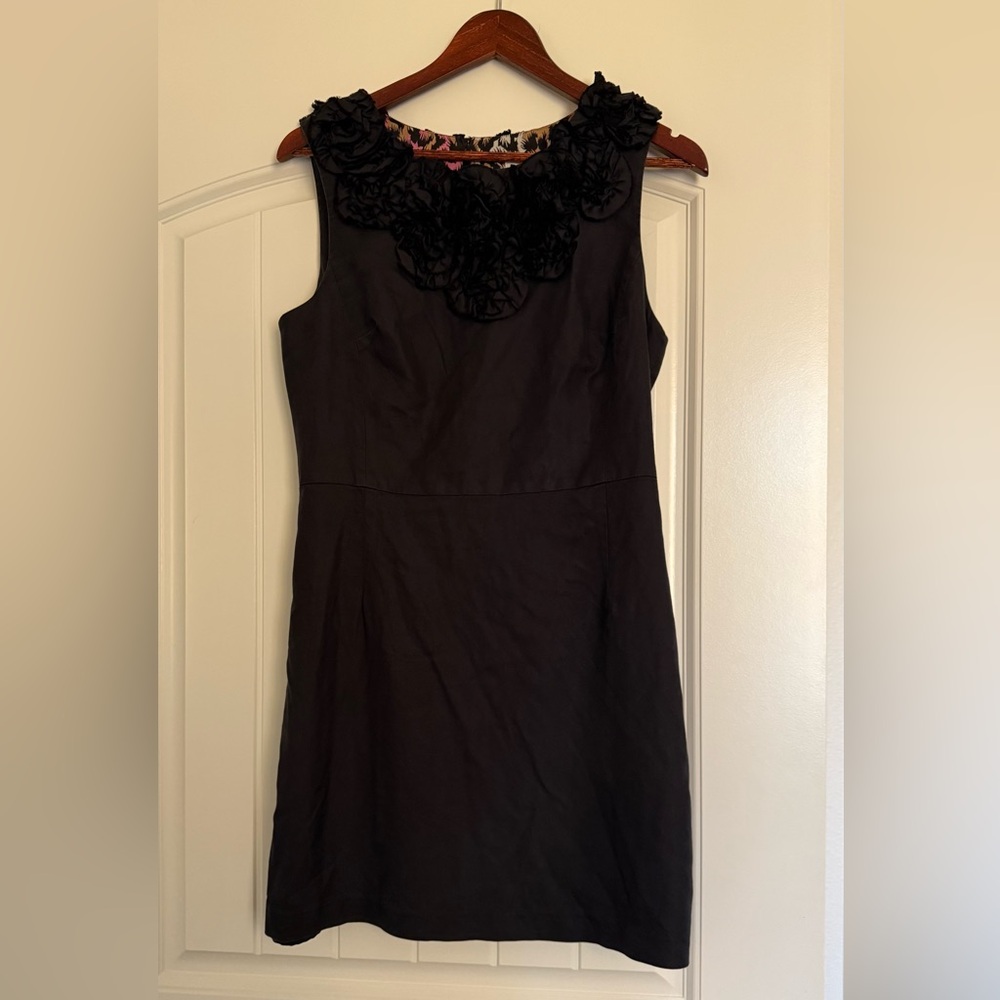 Milly Black Sleeveless Mini Dress
